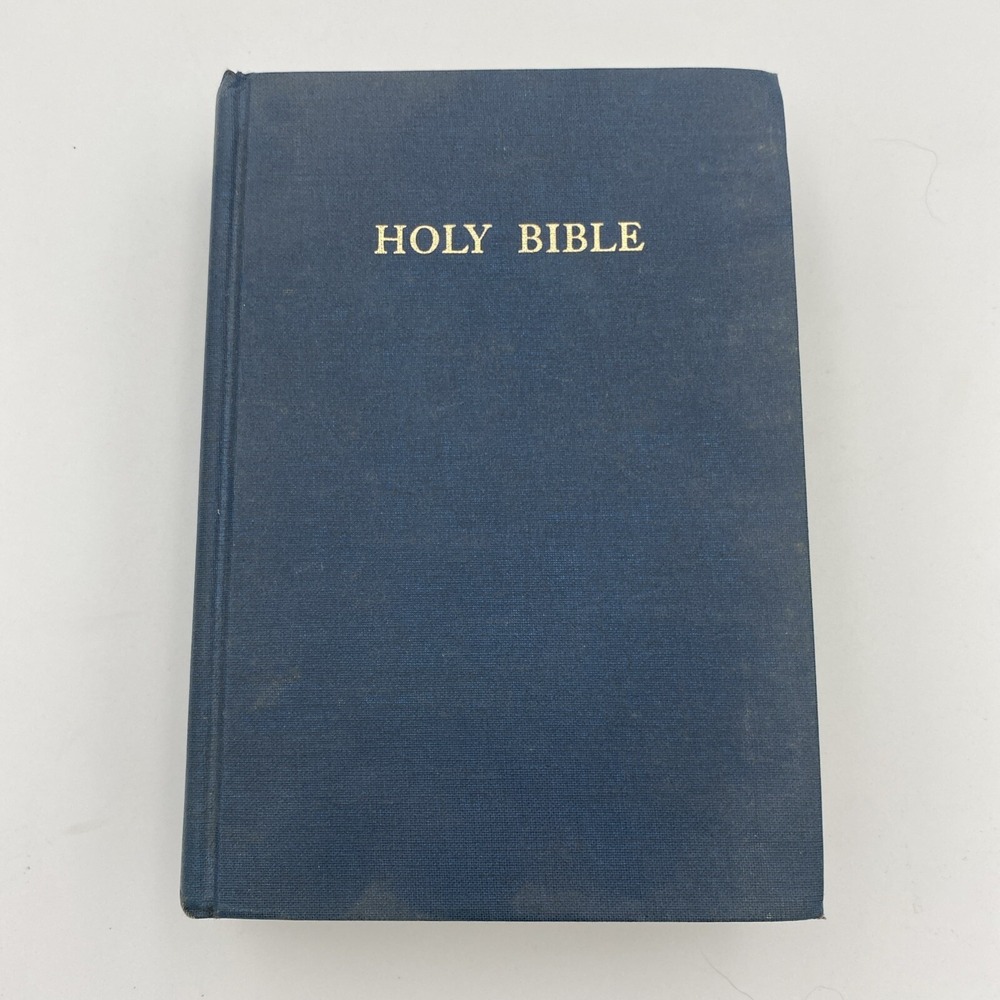 Vintage KJV HOLY BIBLE Self Pronouncing New Topaz Standard‎ HC Oxford Press